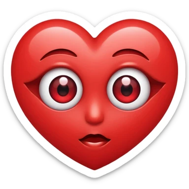 Heart eyes emoji sticker