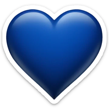 Dark blue heart sticker