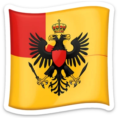 Flag of holy roman empire sticker