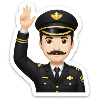 Hitler doing a sieg heil sticker