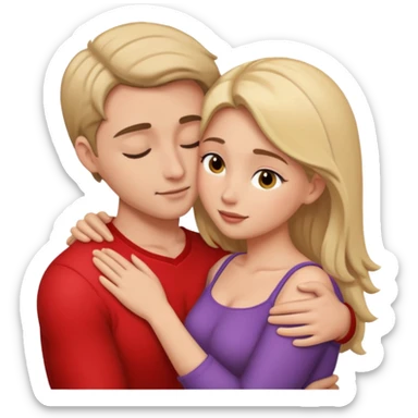 intimate moment between lovers sticker