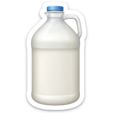 Gallon of milk sticker