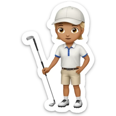 Golfing sticker