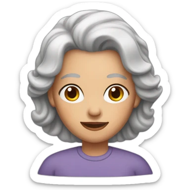 Female over 50 sticker