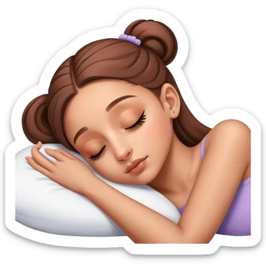 Ariana Grande sleeping sticker