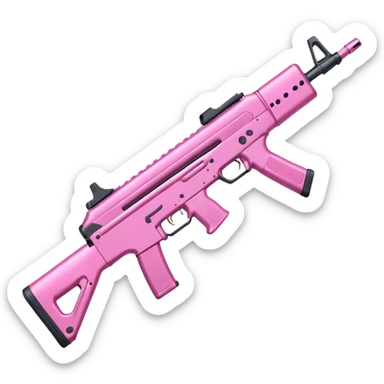 PInk assault rifle sticker