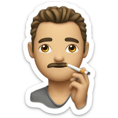 Toda with a cigarette sticker