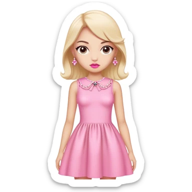 miu miu pink dress sticker