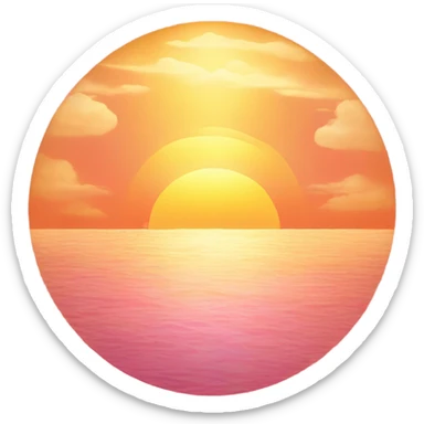 Sun rising  sticker