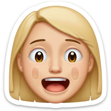 cry and laugh at the same time sticker