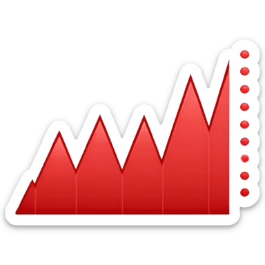 Chart going down sticker