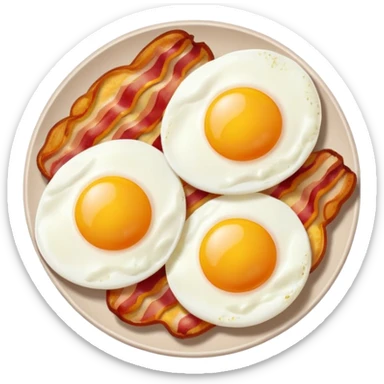 Eggs and bacon sticker