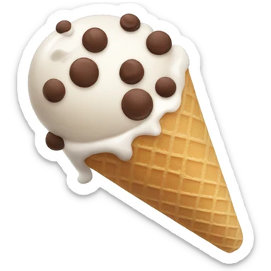 Ice cream chocolate chip  sticker