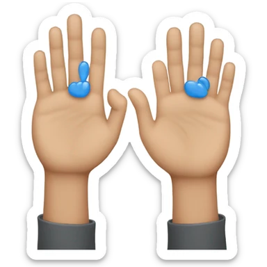 on men two girl left and right hand sticker