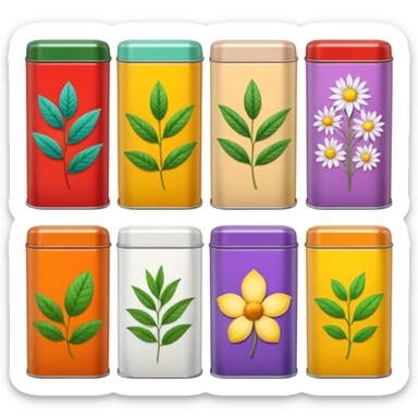 Herbal Tea Tins sticker