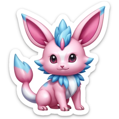 Shiny Exotic Sylveon-Skitty-Nidorino-Hybrid-Creature sticker