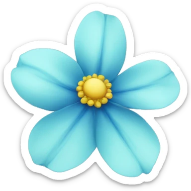 Flor azul sticker