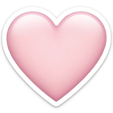 Light pink heart  sticker