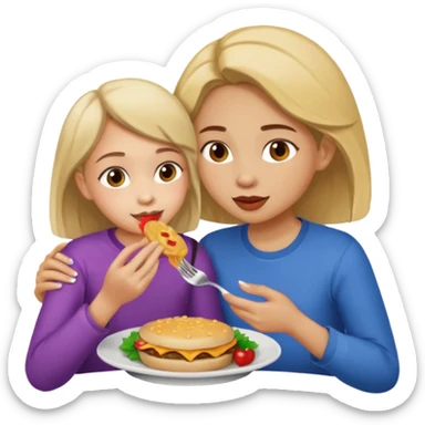 Girl eating out someone’s lap sticker