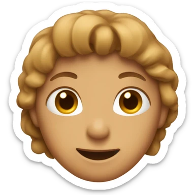 A light brown heart sticker