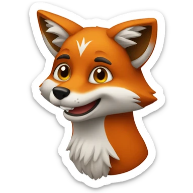 Witty fox  sticker