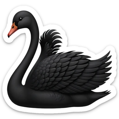 cisne negro sticker