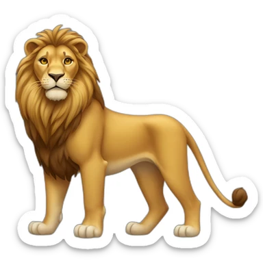 lion full body sticker