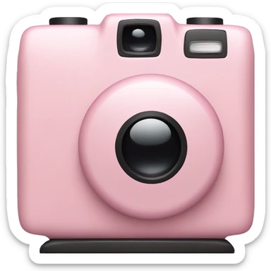 camera soft pink color  sticker