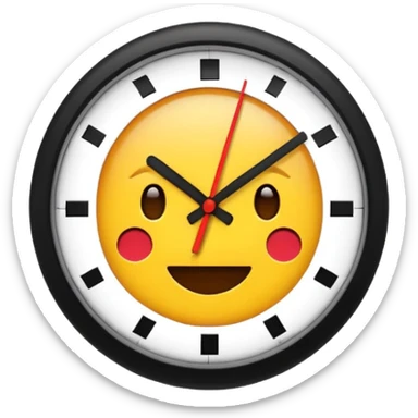 Can you make a clock it emoji from the new trend on TikTok  sticker