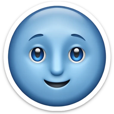 BLUE TICK white background  sticker