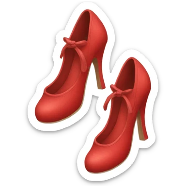 red shoes sticker