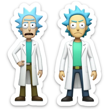 rick and morty sticker
