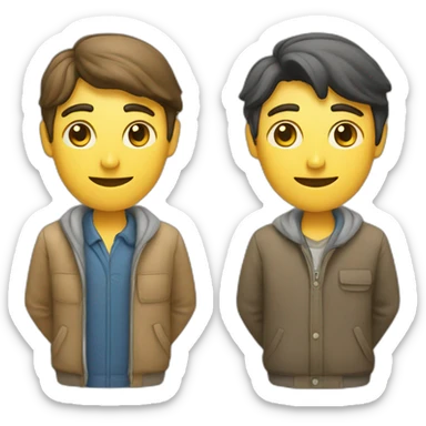 a seller and customer  sticker