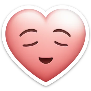 heart with moon  sticker