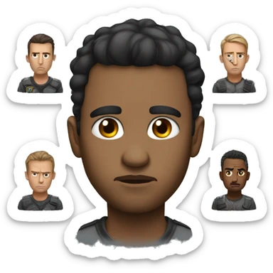 thousand yard stare  sticker