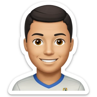 Ronaldo 2008 smiling  sticker