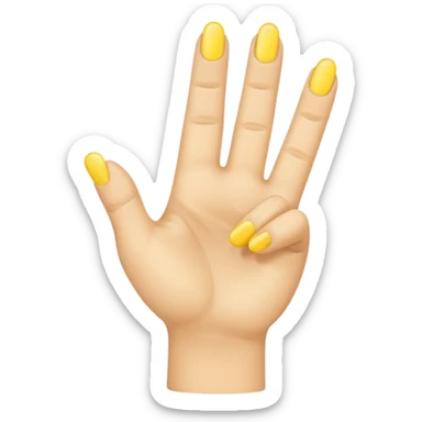 I want a classic emoji with hand finger sticker