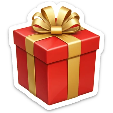 opened gift box sticker