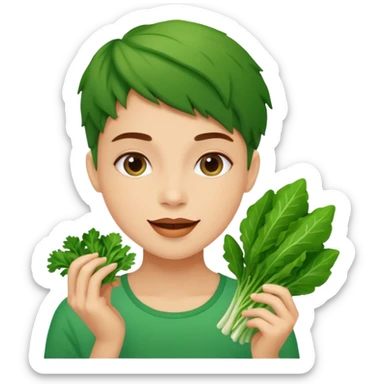 eating greens sticker