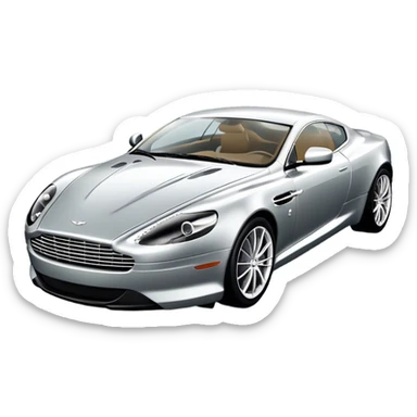 Aston Martin DB9 - Aston Martin (Model Year: 2016) (Iconic colour: Silver) sticker