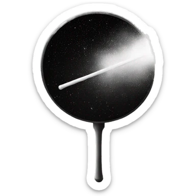 long magic wand in black and white color magic dust sticker