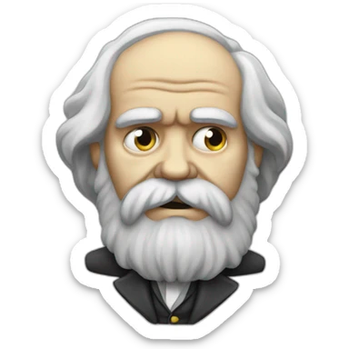 starving karl marx sticker