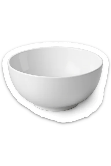 bowl di insalata bianca sticker