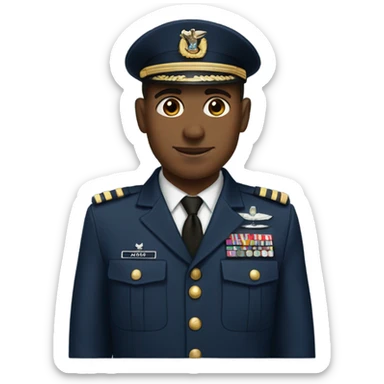Navy military men with tan skin sticker