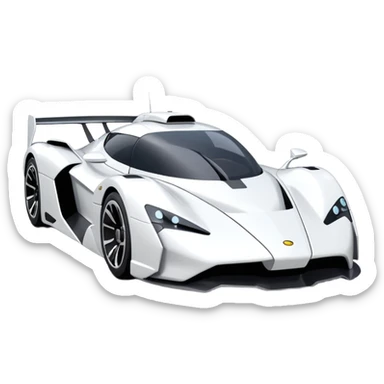 Aerodynamic Princess Leia super hypercar sticker