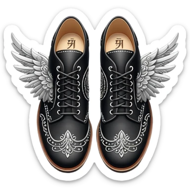 wing shoes sticker