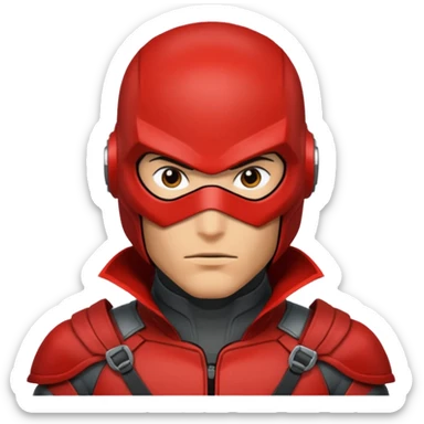 redhood with helmet sticker