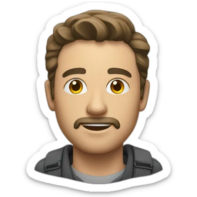 Homme travaille chez action sticker