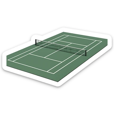 tennis court sticker