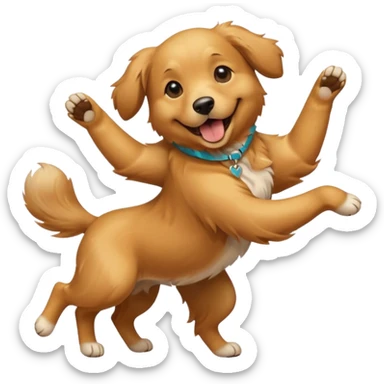 ik wil een hond die danst sticker